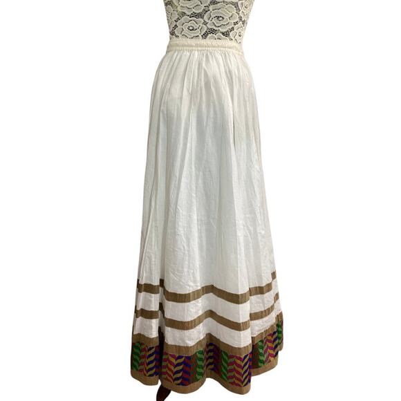 Vintage Peppertree the hip store white maxi skirt size L - Picture 2 of 6